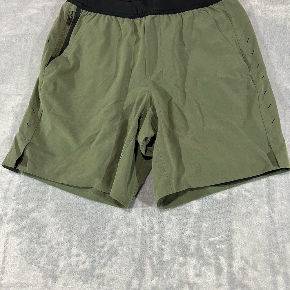 Ten Thousand Men's Green Athletic Shorts-Small